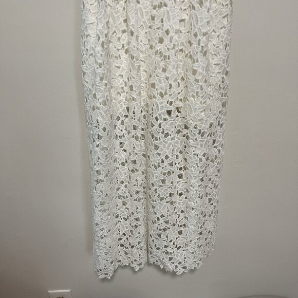 ASTR the Label Lace A-Line‎ White Midi Dress Size Small - Picture 4 of 10
